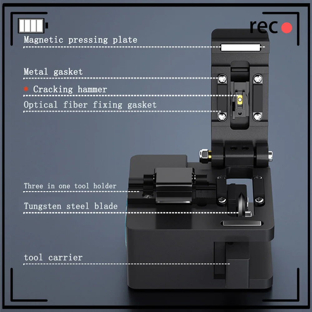 Free Shipping 2022 New Fusion Splicer Cutting Knife FTTH Optical Fiber Cleaver High Precision Fiber Optic Cutter Tools