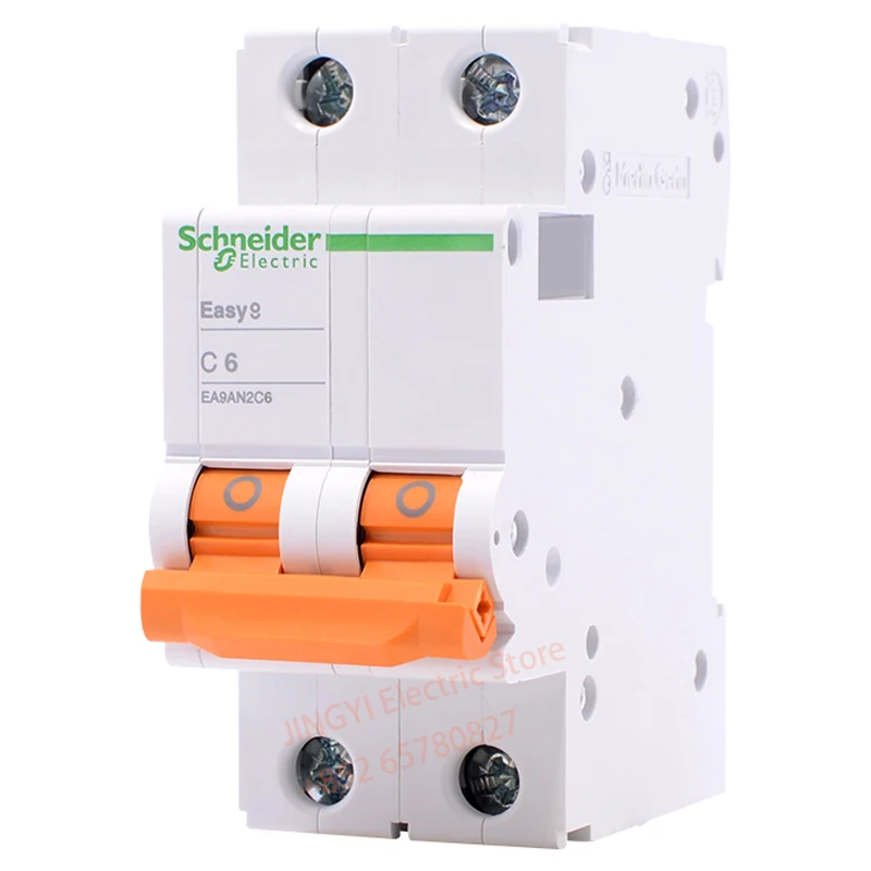 Фото Автоматический выключатель Schneider 2P C 6A 10A 16A 20A 25A 32A 40A 50A 63A EA9AN2C6 EA9AN2C10 EA9AN2C16 EA9AN2C20 EA9AN2C25 EA9AN2C32 №1