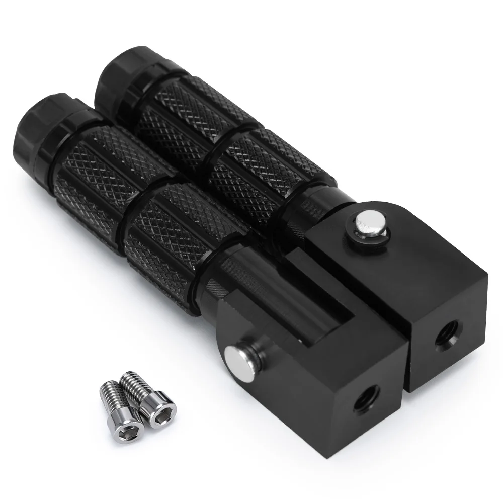 

2 шт. M8 универсальные складные подножки для мотоцикла, подножки для ног, колышки, задние педали, набор алюминиевых деталей для мотоцикла с ЧПУ