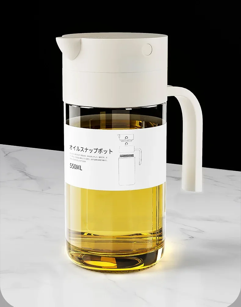 

Наливник для кулинарного масла с автоматической крышкой, кухонный диспенсер, домашняя кухня, не подвесная жидкая приправа, герметичная многоразовая бутылка для масла