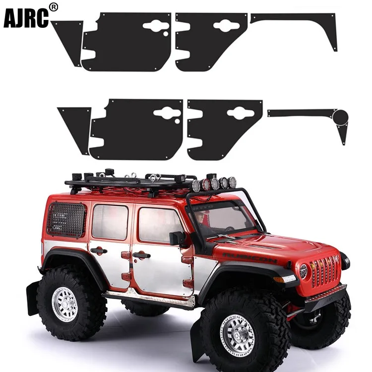 

Подходит для радиоуправляемого автомобиля 1/10 AXIAL SCX10 III Wrangler body surround metal, декоративный лист, автомобильная дверь, металлическая противосколь...