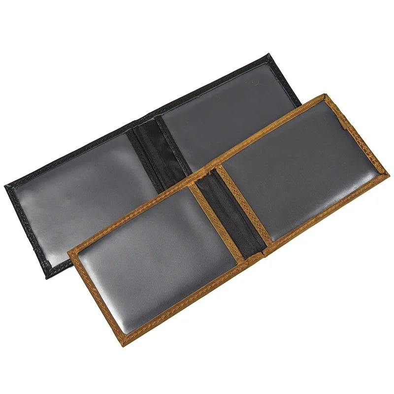 Genuine Leather Card Holder Business Card Holder Crazy Horse Leather Card Case Men's Card Holder Men and Women Universal