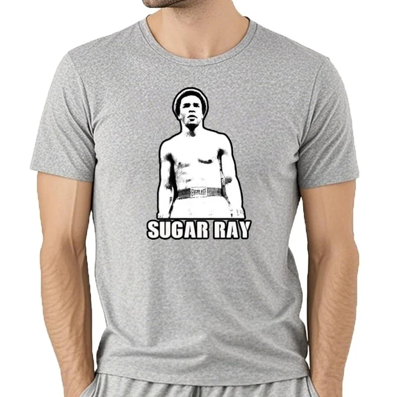 Фото Sugar ray légende combat de boxe Футболка Sport Fan nouveau №4