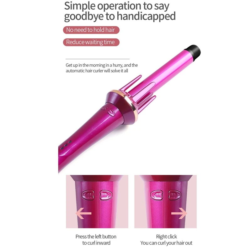 Автоматические щипцы для завивки волос плойка с отрицательными ионами бигуди