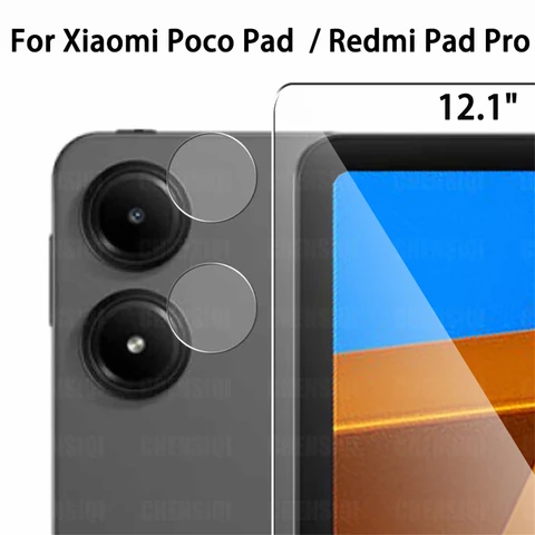 Закаленное стекло 9H для Xiaomi Poco Pad 12,1" 2024