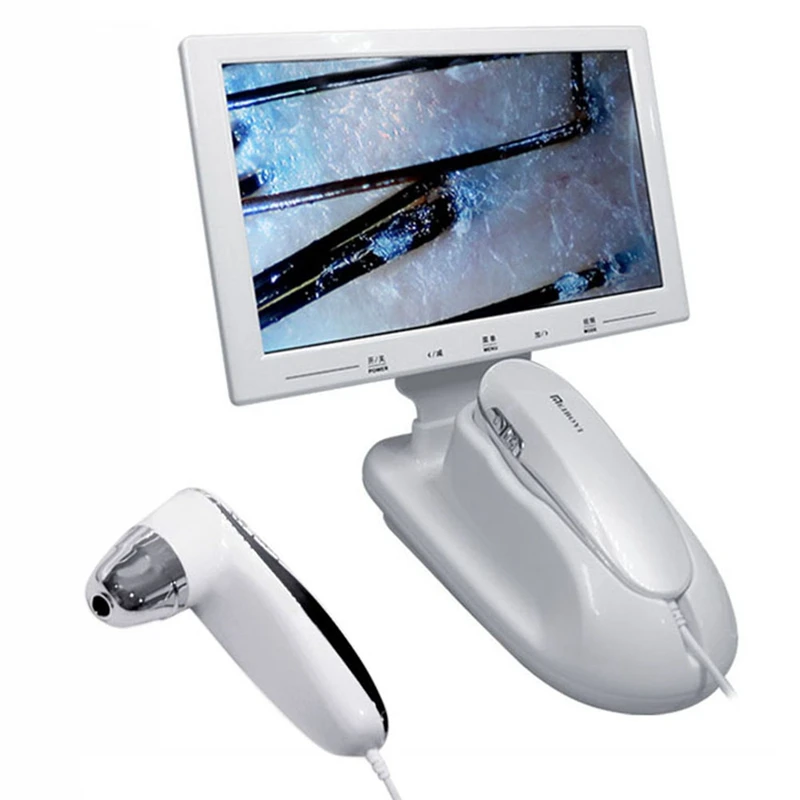 

MEIBOYI 11 Inch Hair Follicle Moisture Magnifying Detector 200X Microscope Tester -EU Plug