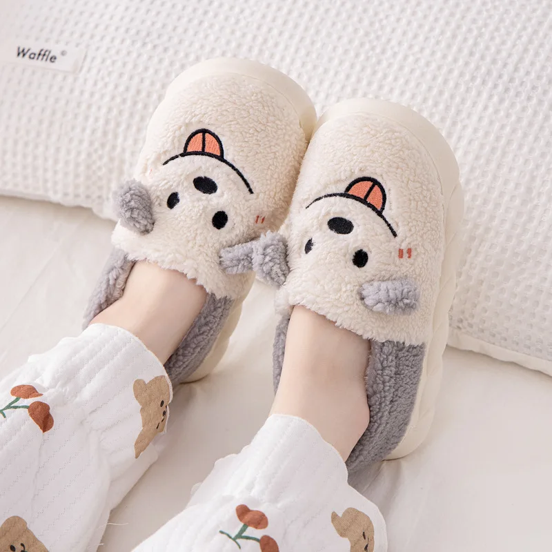 Autumn Winter Thickened Bottom Non-slip Postpartum Maternity Confinement Velvet Warm Breathable Slippers Christmas Present Gift