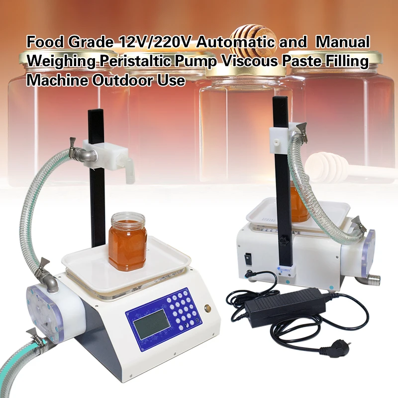 

Food Grade 12V/220V Automatic and Manual Weighing Paste Honey Filling Machine Peristaltic Pump Viscous Outdoor or Indoor Use