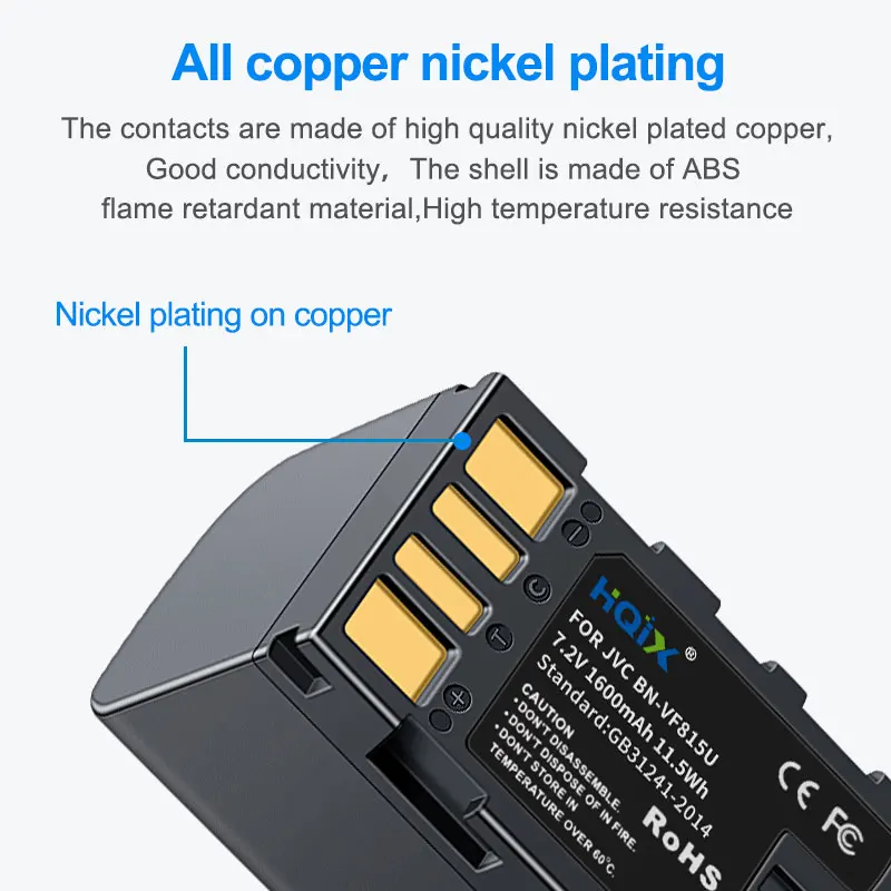 Зарядное устройство HQIX для JVC GZ-MG575 GD7 GR-D720 D725 D726 D728 D740 D760 D770 D775 D790