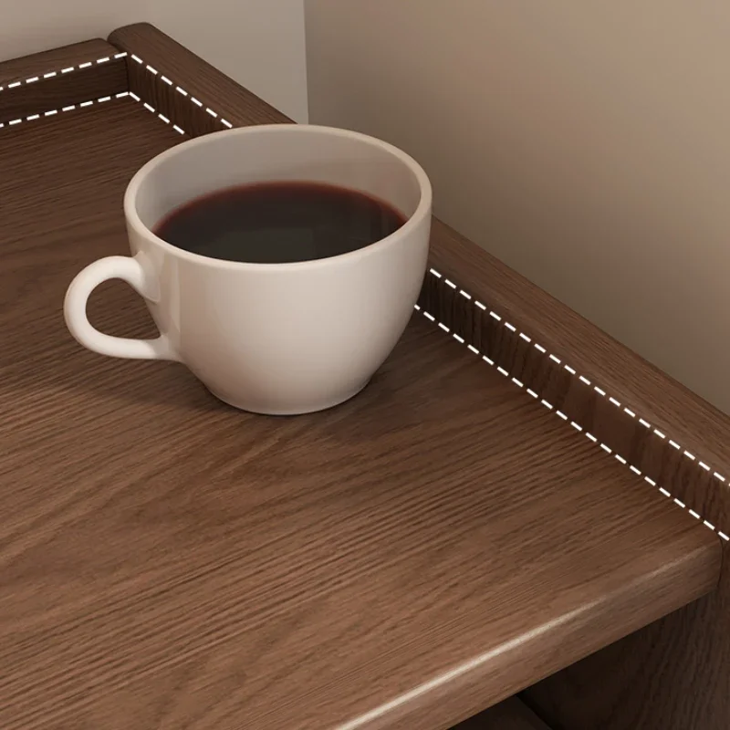 Узкий современный прикроватный столик для макияжа с выдвижными ящиками хранения