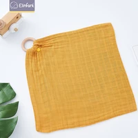 elinfant 1pcs bamboo cotton 6 layers muslin soft eco friendly solid color baby sleeping soothing towel