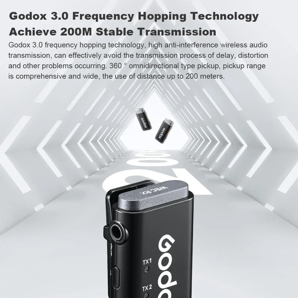 Микрофон Godox WEC конденсаторный 2 4 ГГц беспроводной