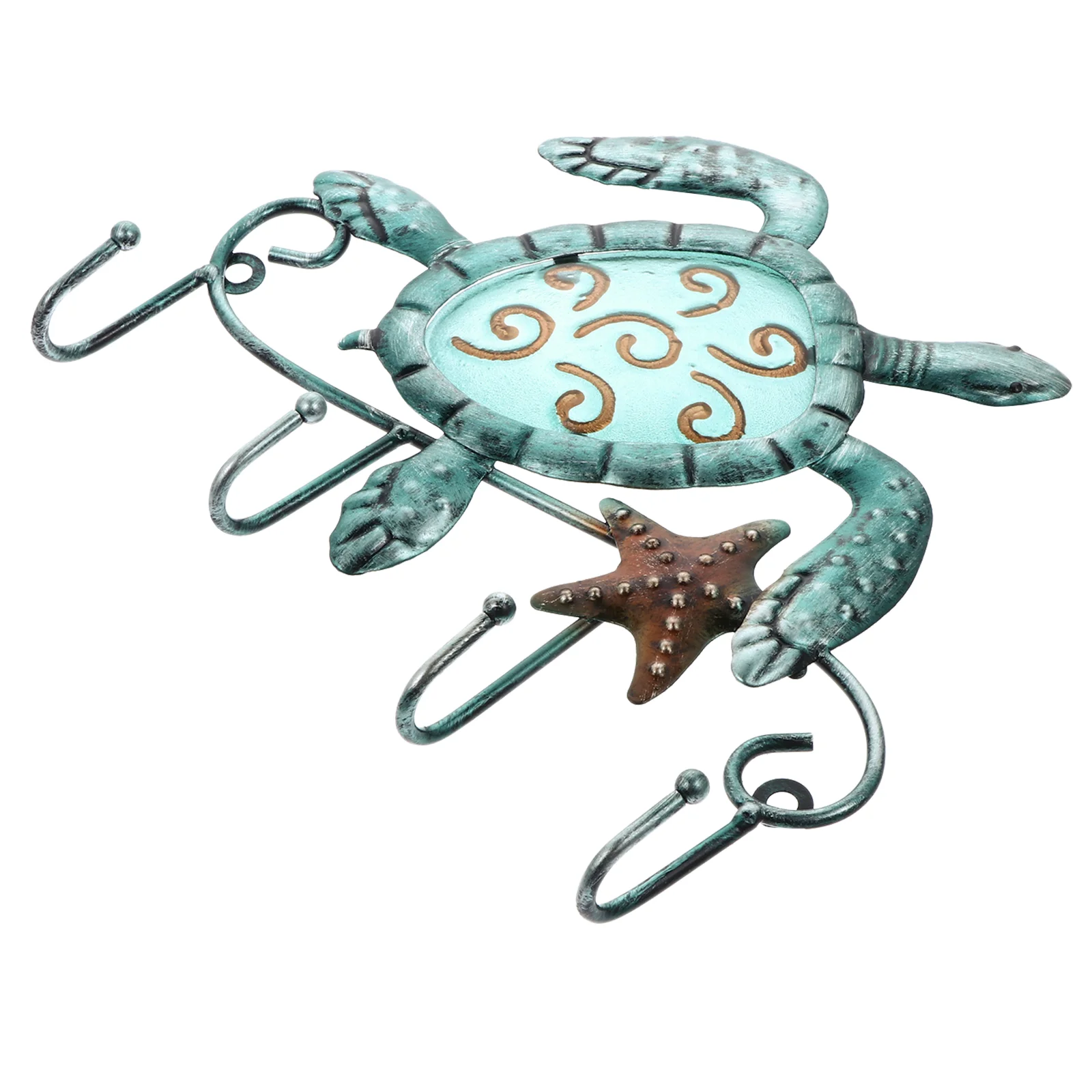 

1pc Sea Turtle Bathroom Decor Wall Hangers Wall Hanging Rack Sea Turtle Key Hook Bathroom Sea Turtle Decor Adhesive Sticky Hooks