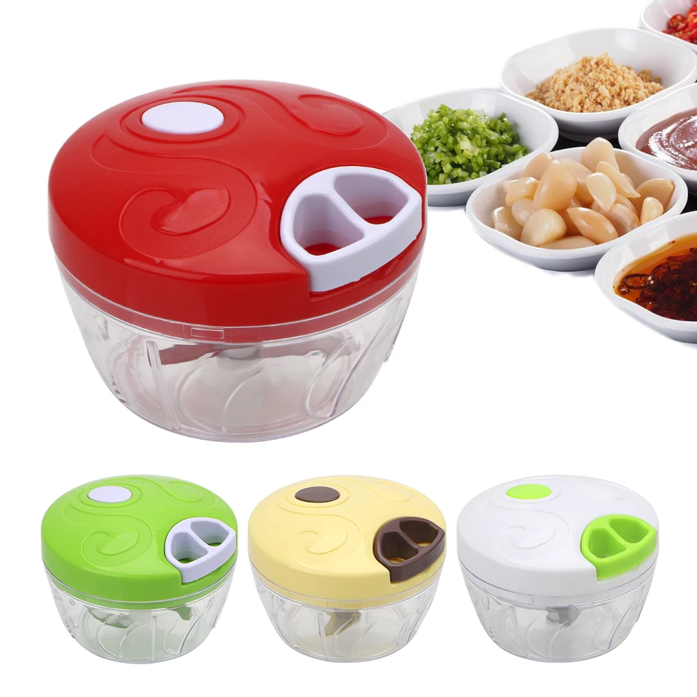 NICEYARD Hand Chopper Manual Rope Food Processor Garlic Onion Slicer Cutter Mincer Slicer Shredder Fruit Vegetable Salad Maker