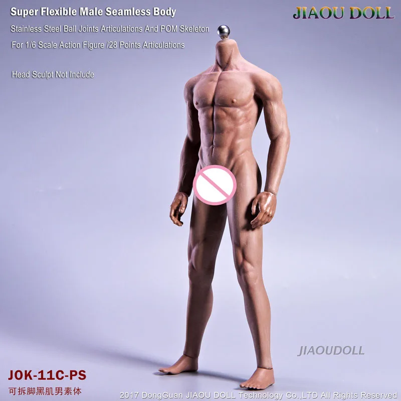 Кукла JIAOU масштаб 1/6 JOK-11C тело солдата мышцы 12 дюймов мужской супер гибкий