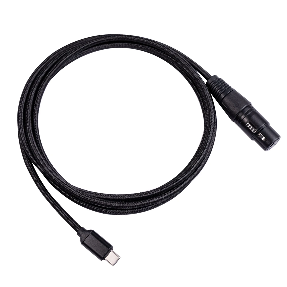 Кабель USB C — XLR мама микрофонный кабель типа папа Mic Link Studio Audio Cord (2 м/6 6 фута)