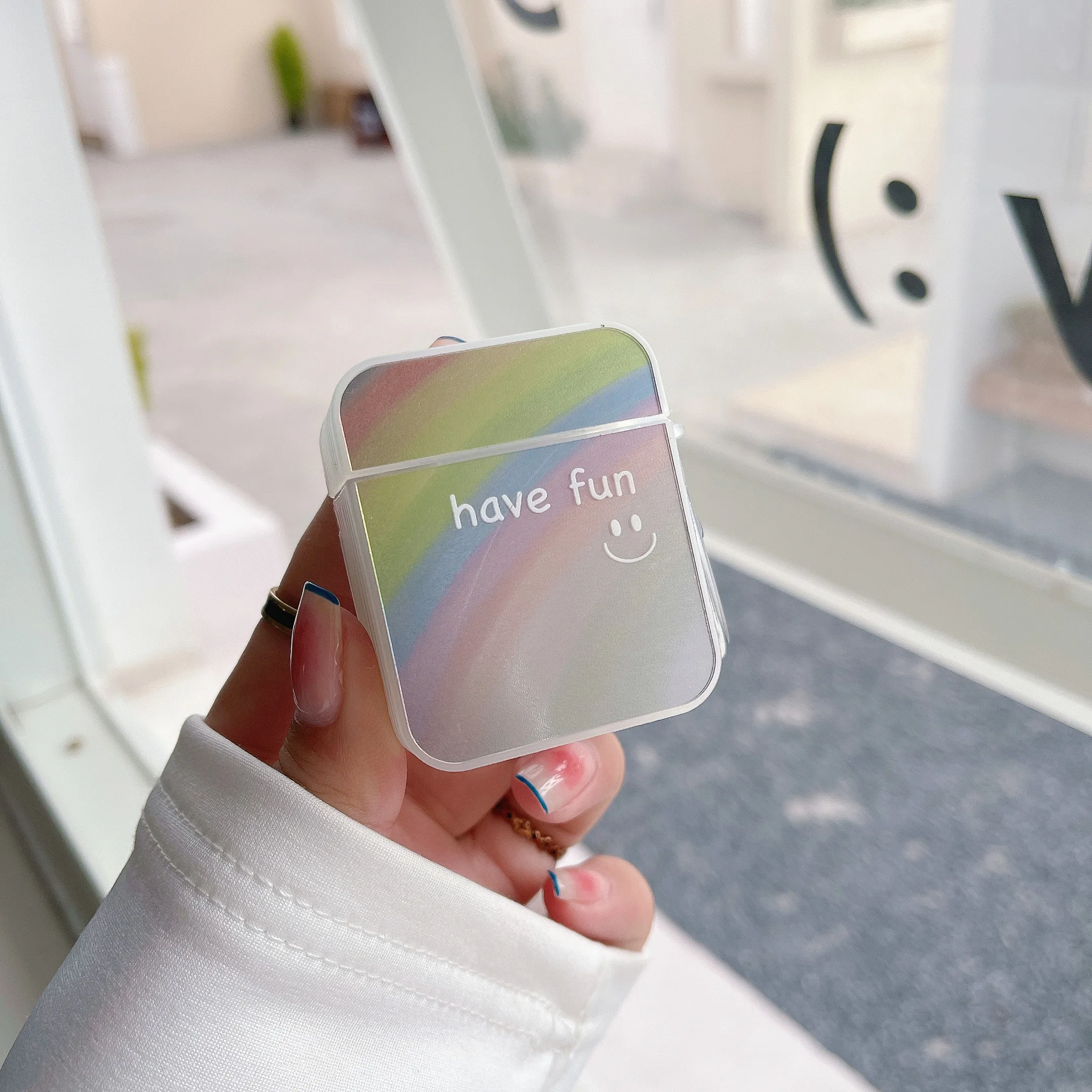 

3D модный Радужный зеркальный чехол для Airpods 1 2 3 Pro беспроводной Bluetooth наушники ТПУ INS трендовый креативный чехол