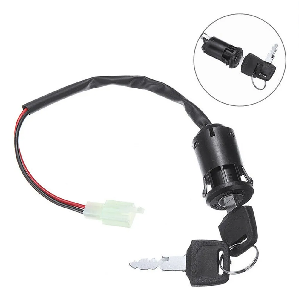 

1x Ignition Key Switch On/Off Push In Type 2 Wire Male 6.3mm Terminal Plug Fitting For Motorcycle Dirt Bike Go-Kart Or ATV