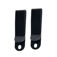 sheath holster steel belt clip 2pcs 46mm 62 515mm electroplating matte black manganese small stainless steel