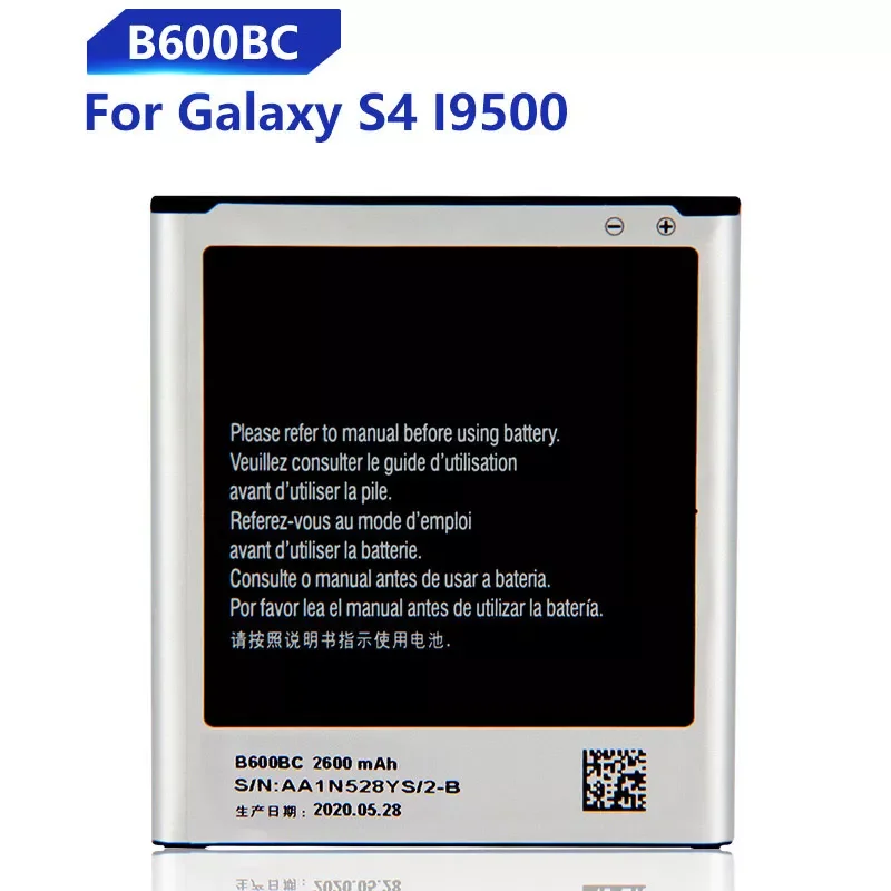 

NEW2023 Replacement Battery For Samsung Galaxy S4 I9500 I959 I9502 I9508 GT-I9505 Genuine B600BC B600BE B600BU 2600mAh