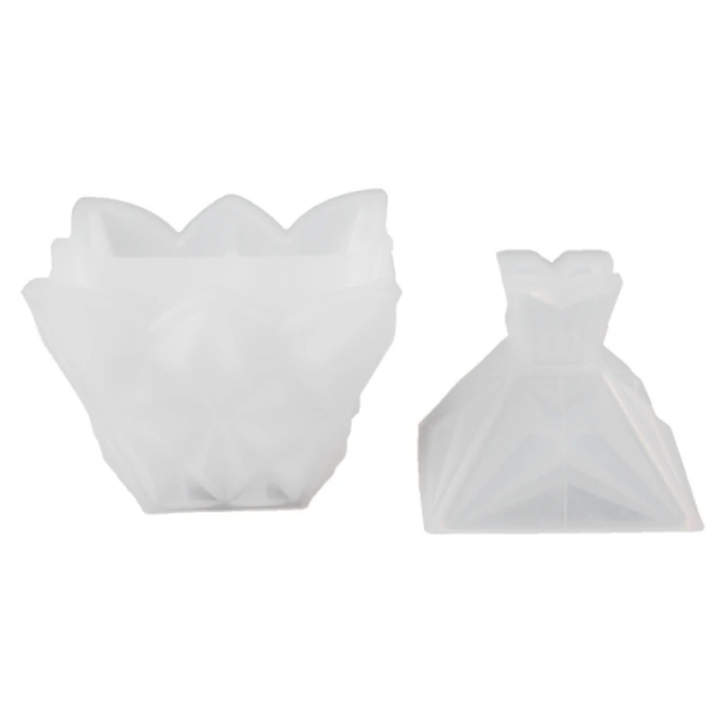 

Cutting Diamond Crystal Trinket Box Silicone Mold Exquisite Tray Mold Kawaii Silicone Art Supplies Storage Box Mold