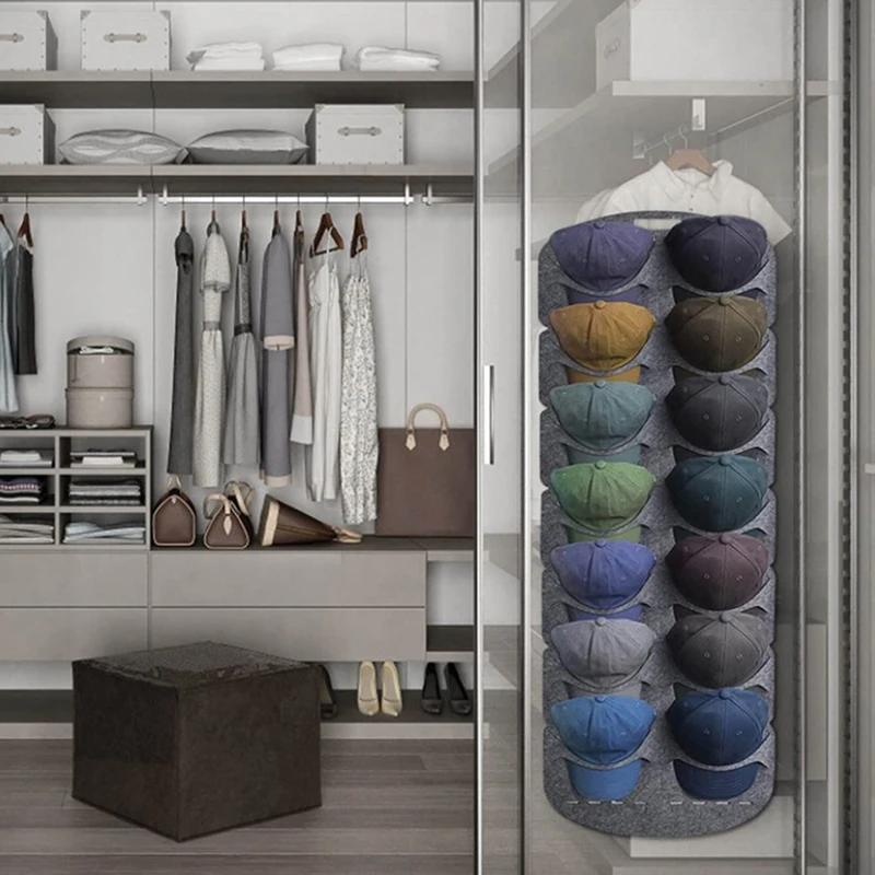 

Cap Door Space Hat Baseball Holders Saving Felt For Felt Storage Hanging Closet For Wall Organizers Storage Bedroom Rack