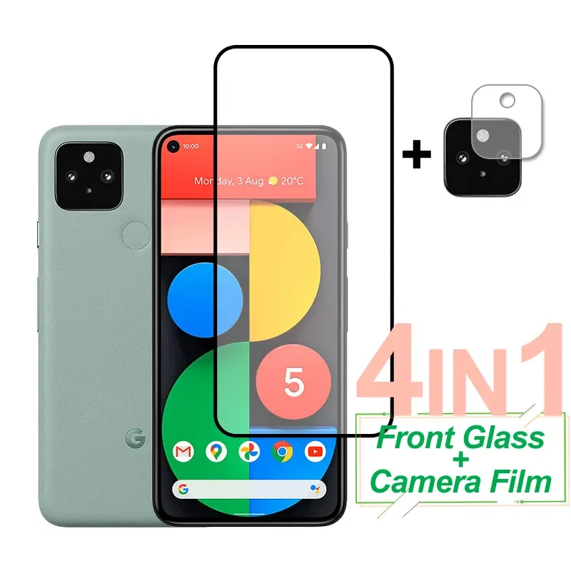 

Защитное стекло, закаленное стекло 2023 дюйма для смартфонов Google Pixel 5, 5a, 4a, 4G