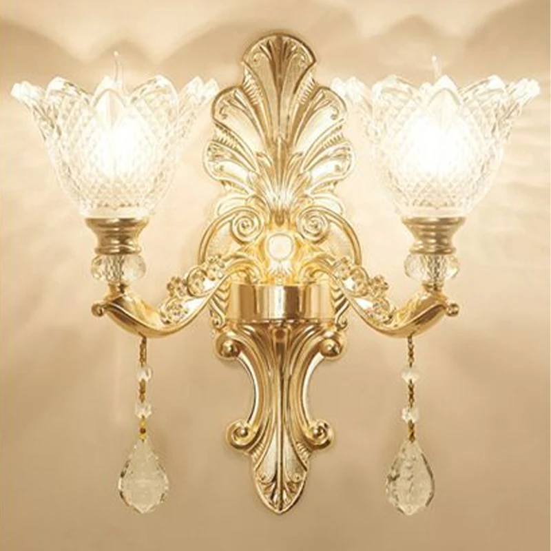 

Настенная лампа в скандинавском стиле, светодиодный комнатный светильник в стиле арт-деко, бра со стразами для дома