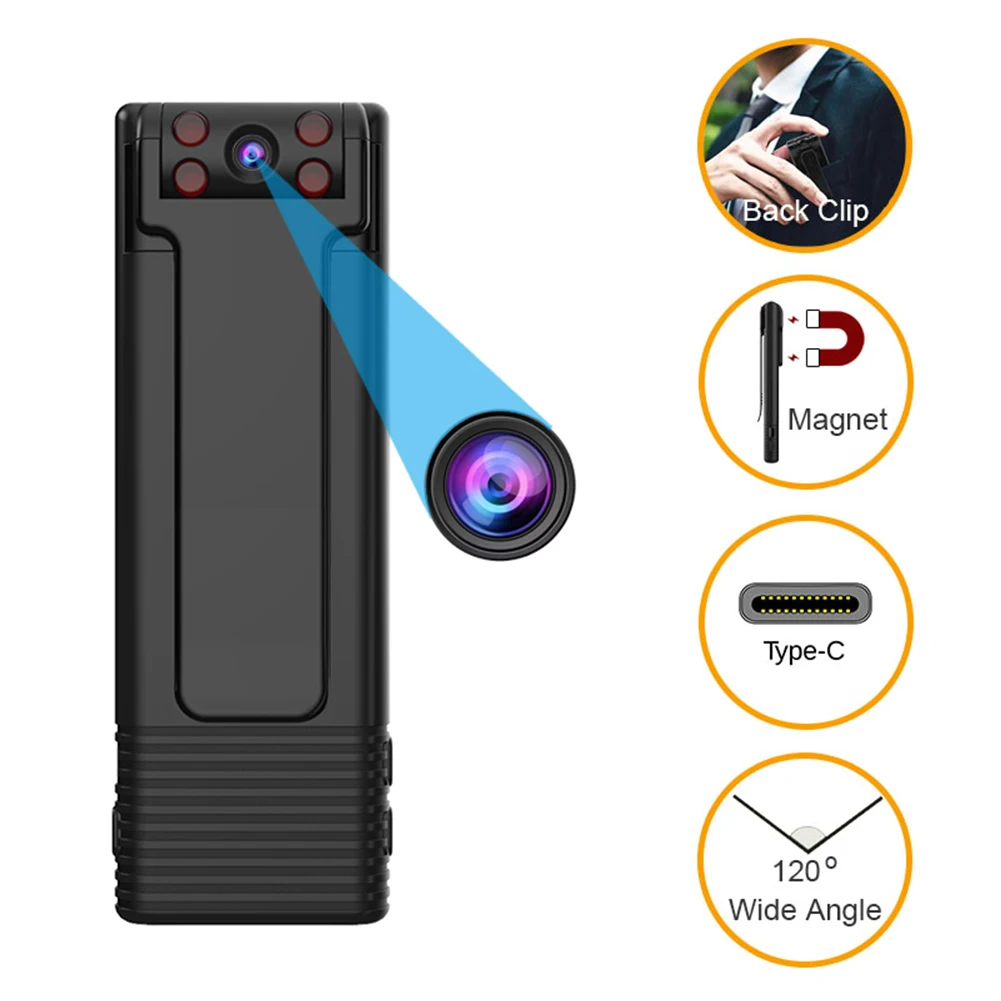 Мини-камера HD 1080P вращающийся цифровой видеорегистратор беспроводная камера с