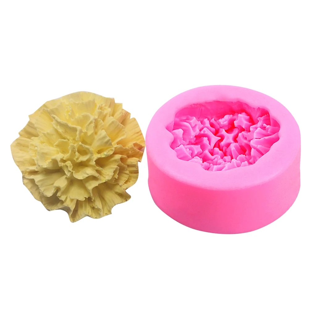 Silicone Mould Carnations Flower Shape Molds Homemade Fondant Cake Chocolate Cupcake Jelly Soap DIY High Quality Decoration Mold