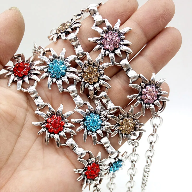 Модные блестящие щедрые браслеты Эдельвейс вечерние Октоберфест очень