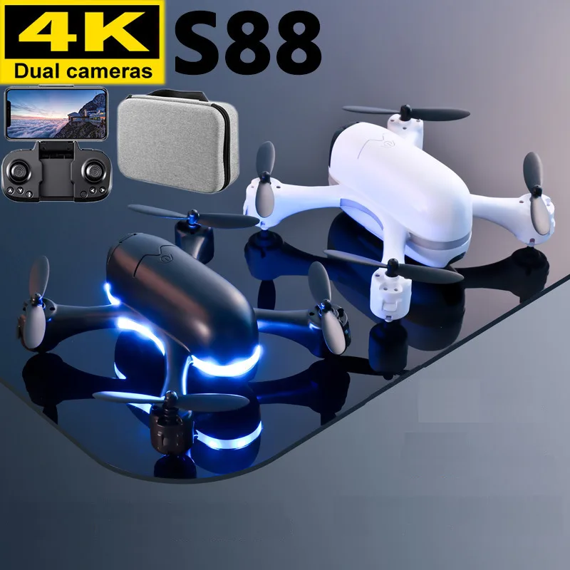 

New S88 Mini RC Drone 4K HD Professional Dual Camera WiFi FPV RC Helicopter Quadcopter Kids Birthday Christmas Toys Boy Gift