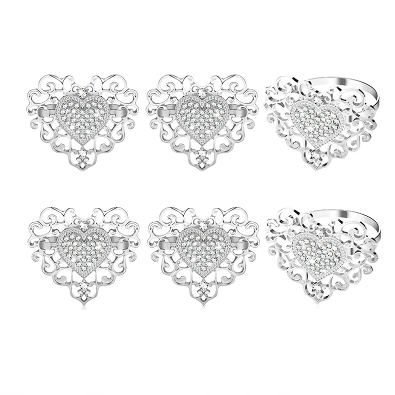 

6 шт., кольца-держатели для салфеток