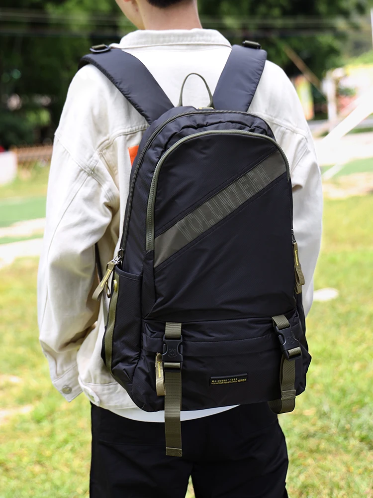 Volunteer Backpacks for Men 2023 Fashion Large Capacity Hight Quality Casual Waterproof Outdoor Travel Shoulders Bag 1782-08