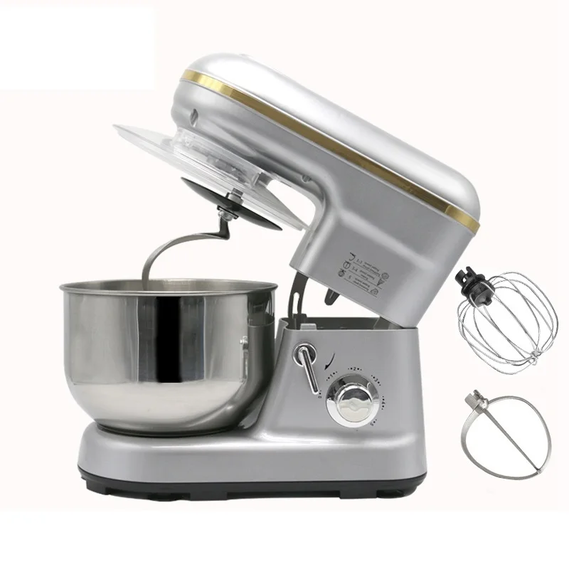 

Stainless Steel Bowl 5 Liters Electric Stand Food Mixer Cream Blender Eggs Beater Bread Cake Knead Dough Chef Machine 110V 220V