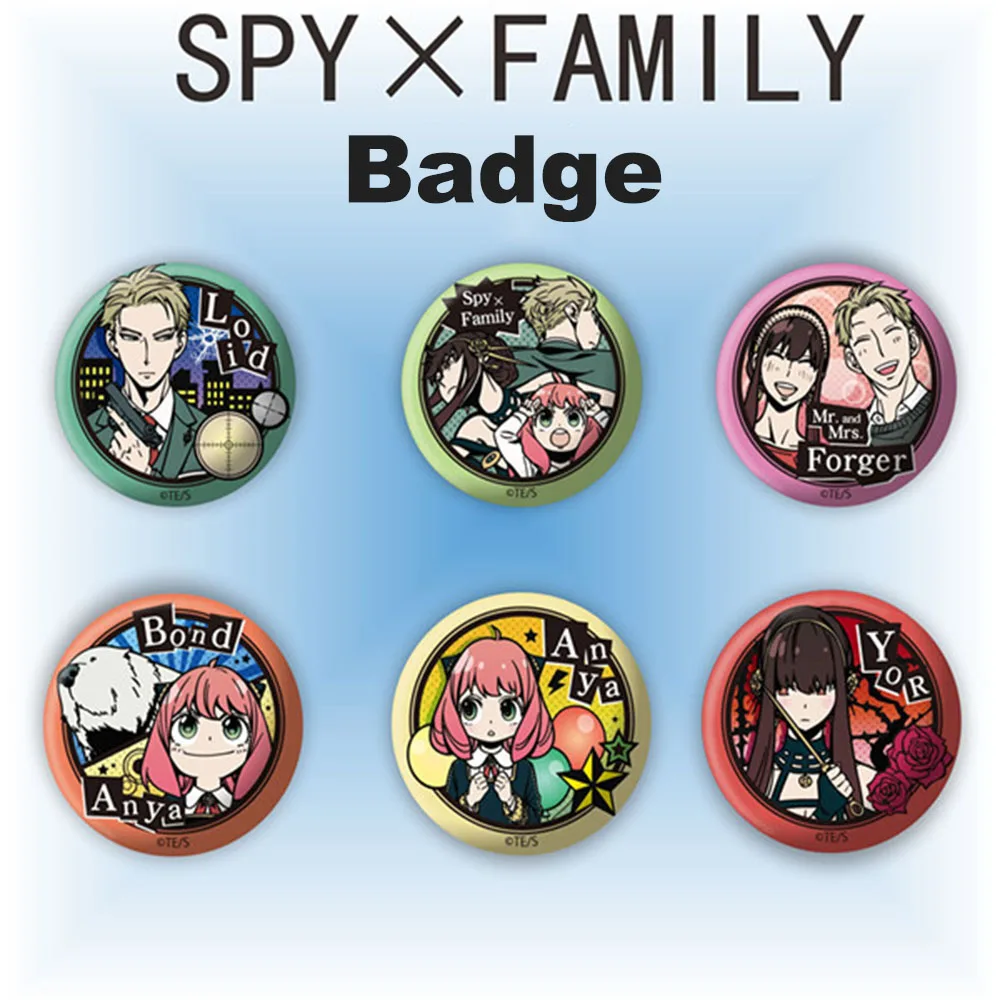 

New SPY Spy Play House Exquisite Figure Badge Lapel Pin Shirt Cartoon Anime Brooch Jewelry Doll Backpack Jewelry Blair Ania
