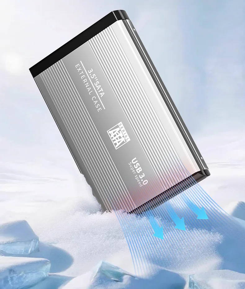 Фото НОВЫЙ внешний жесткий диск 6 ТБ, 3,5-дюймовый корпус для HDD, USB 3.0 с поддержкой SATA, высокоскоростной адаптер для ПК и ноутбуков №2
