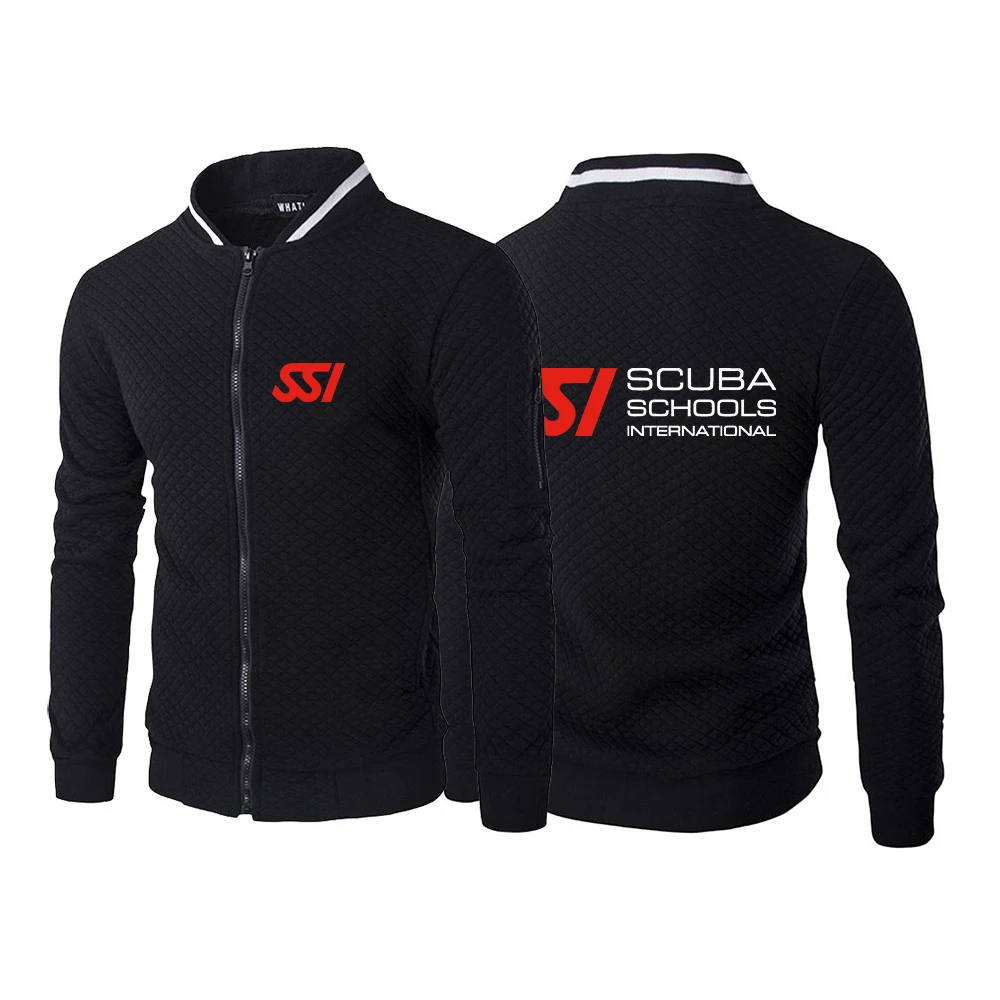 

Scuba Diving Dive SSI 2023 New Men Spring and Autumn Fashion Solid Color High Quality Delicate Warm Casual Zipper Jacket