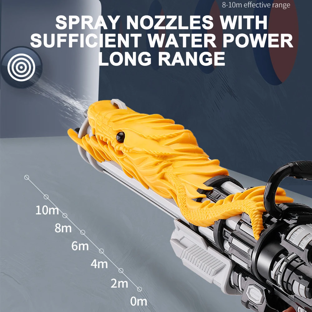 Тактический водяной пистолет Гатлинга Дети и взрослые большой емкости игрушка