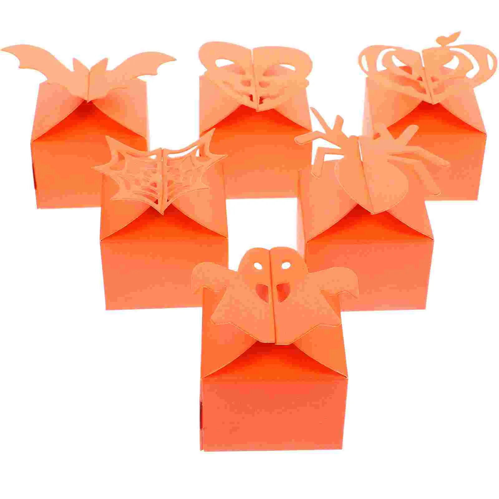 

48 pcs Halloween Paper Gift Boxes Candy Boxes Gift Packaging Boxes Halloween Packing Boxes