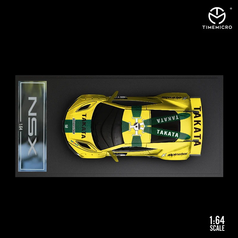 Время Micro 1:64 модель автомобиля NSX Takata коллекция литых автомобилей