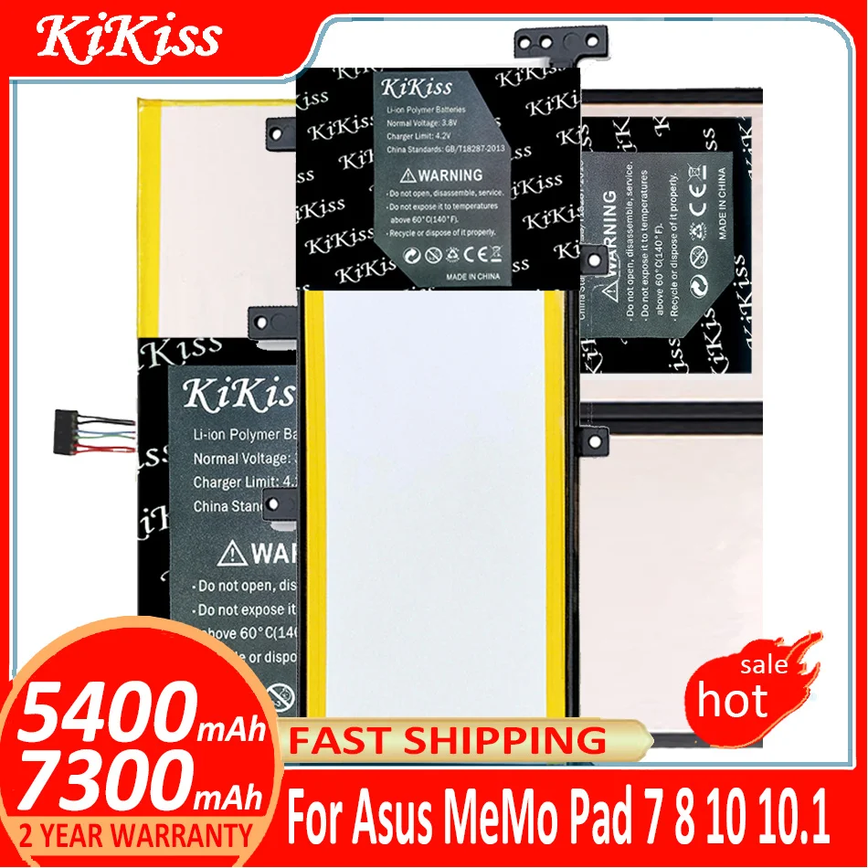 

Аккумулятор KiKiss для Asus MeMo Pad 7 8 10 10,1 Pad7 Pad8 Pad10 ME172V ME581C ME7610C ME70CX ME103K ME102A K004 K01A K01E K01H K015