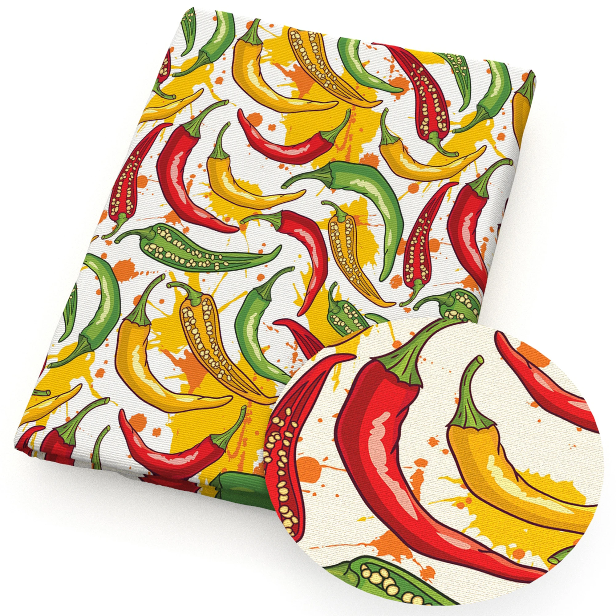 50*145 см лоскутный перец чили овощи полиэфирная хлопковая ткань шитье рукоделие