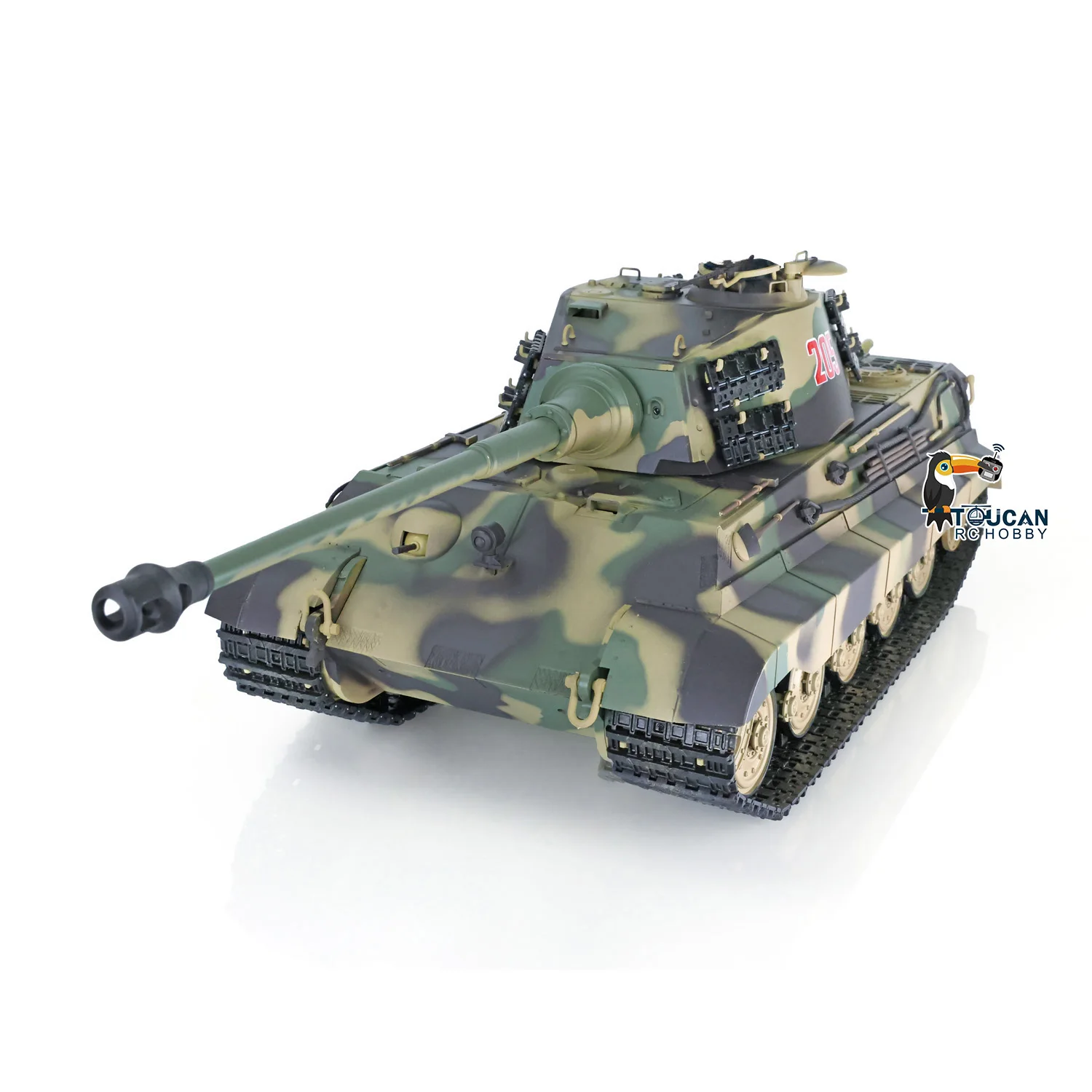 Радиоуправляемые танки Heng Long: пластиковый танк King Tiger 7.0 FPV в масштабе 116, модель 3888A, 360 градусов °   Игрушка-имитация отдачи ствола пушки TH17522 (art.: 3920dabd098d2) - 3920dabd098d2