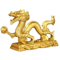 bwinka chinese gold feng shui dragon statue and figurines and sculptures and collectibles for luck success