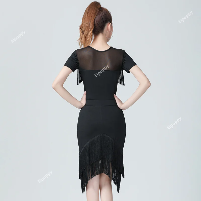 Футболка женская с коротким рукавом Одежда для танцев и соревнований на сцене