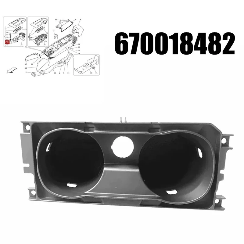 Car Center Console Cup Holder Slot 670018482 670011189 For Maserati Ghibli M157 2013-2024 Drinks Water