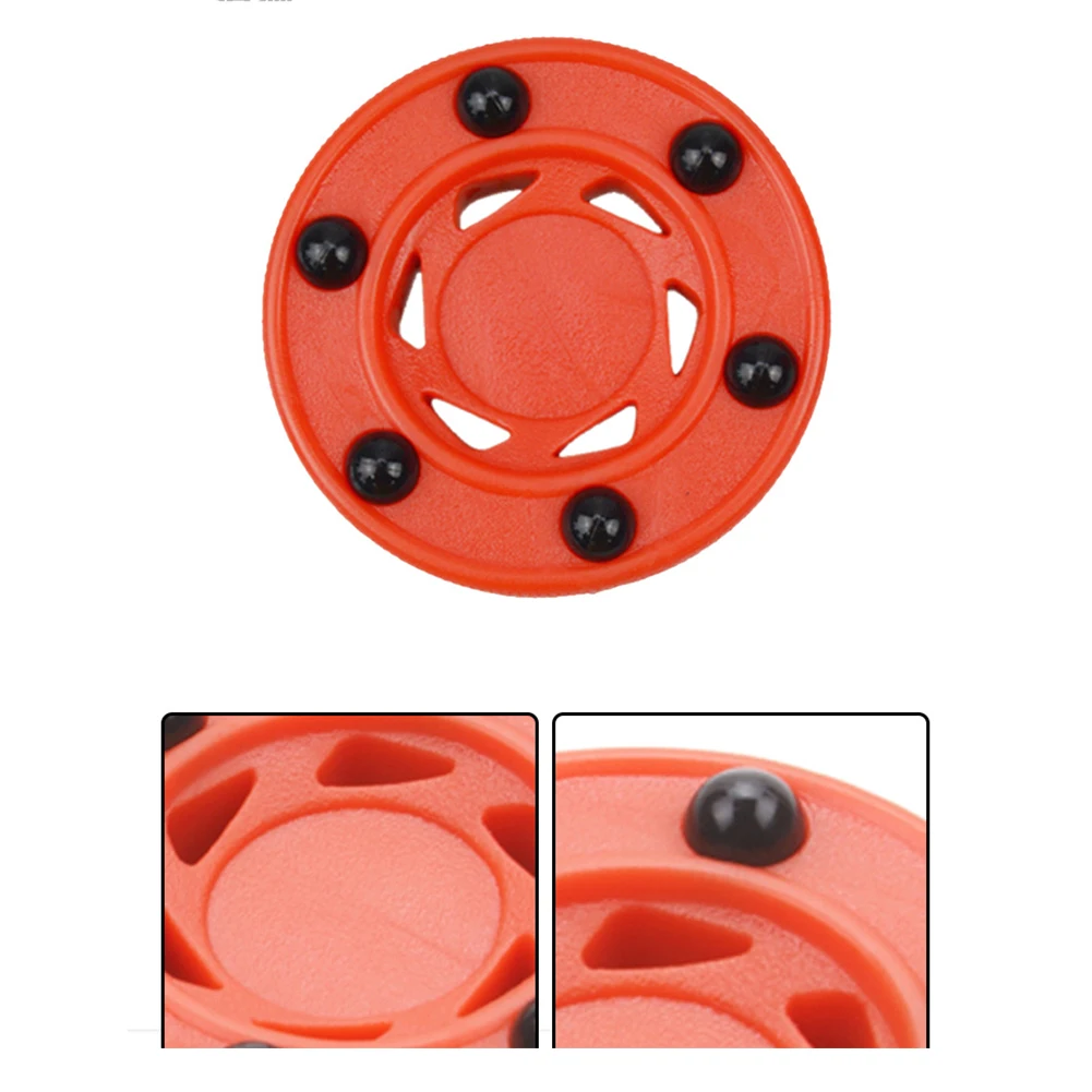 

Wheels Round Orange Durable Perfectly Balance Practice Anti Roll High Density Accessories ABS Roller Hockey Puck Professional
