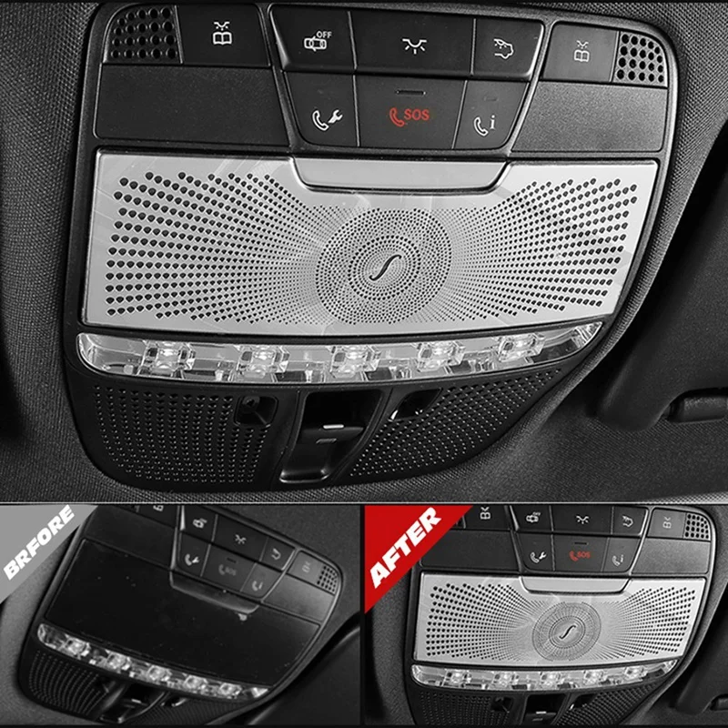 Автомобильный абажур для чтения на крыше рамка декоративные аксессуары Mercedes-Benz