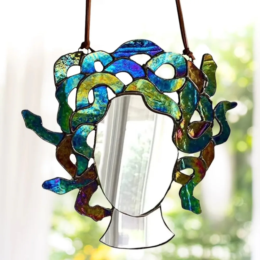 Креативный красочный силуэт украшение для лица зеркальное змеевидное женское